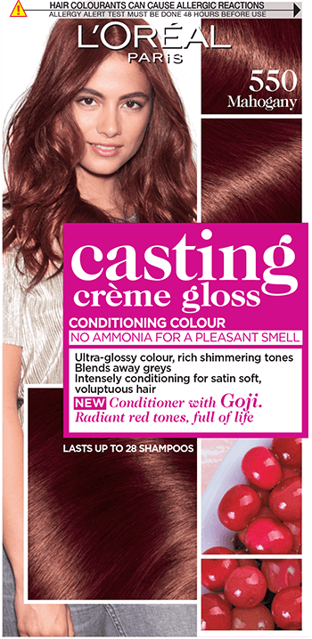 Casting Crème Gloss 550 Mahogany Brown Semi Permanent Hair Dye